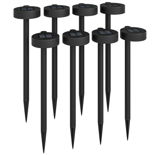 Outsunny Solar Stake Lights 8 Pack, IP44 Pathway Lighting, Auto On/Off LED