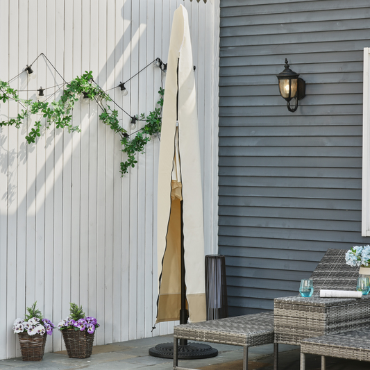 Outdoor Parasol Cover Umbrella Garden Furniture Protection Wind Rain