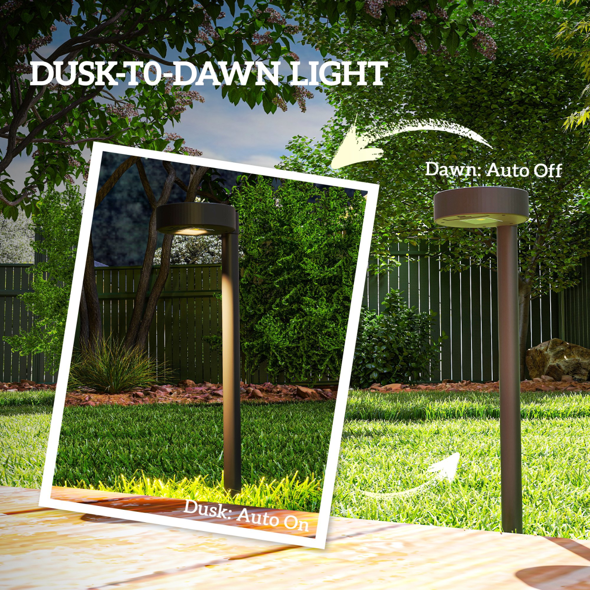 Outsunny Solar Stake Lights 8 Pack, IP44 Pathway Lighting, Auto On/Off LED