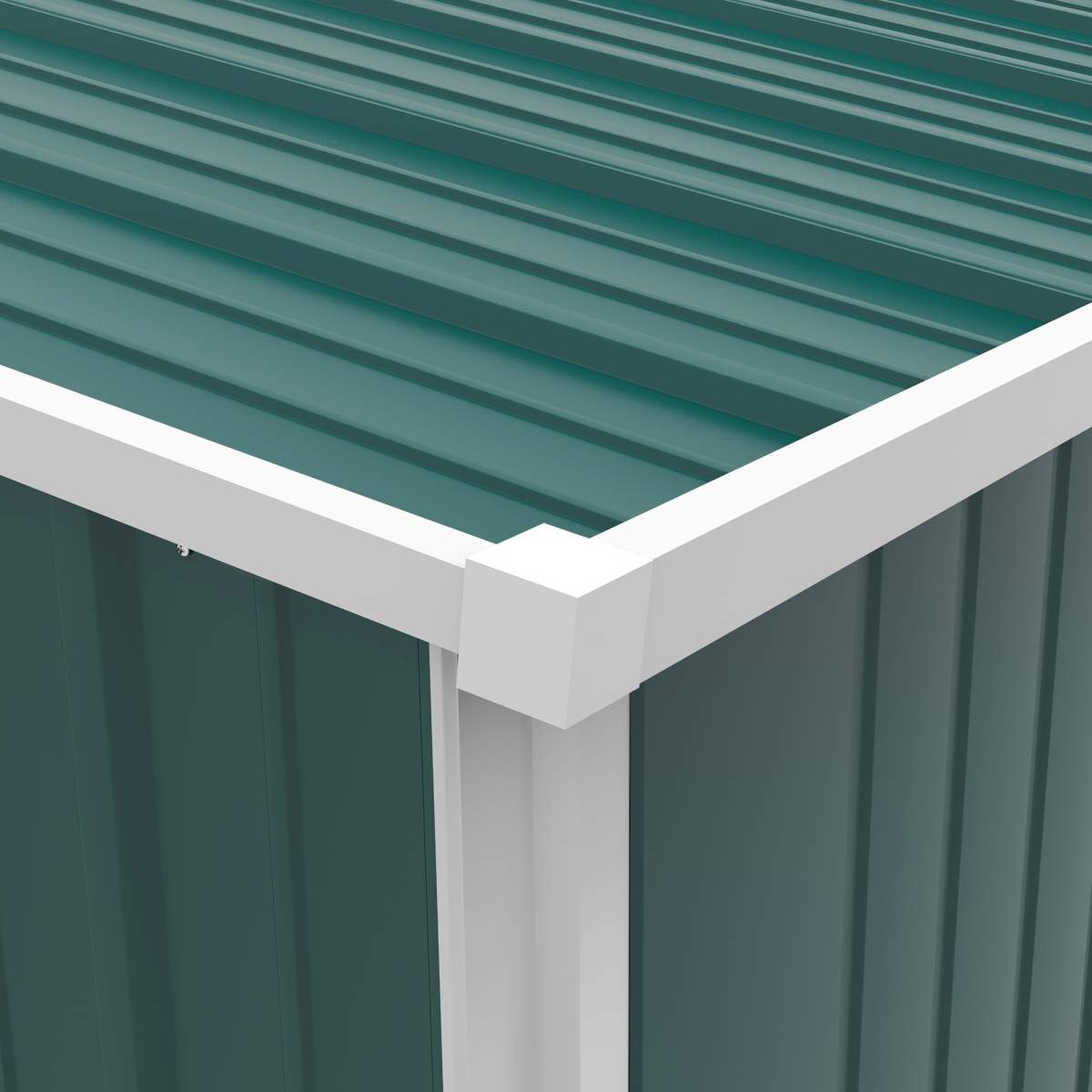 Outsunny Outdoor Storage Shed Steel Garden Shed w/ Lockable Door for Garden