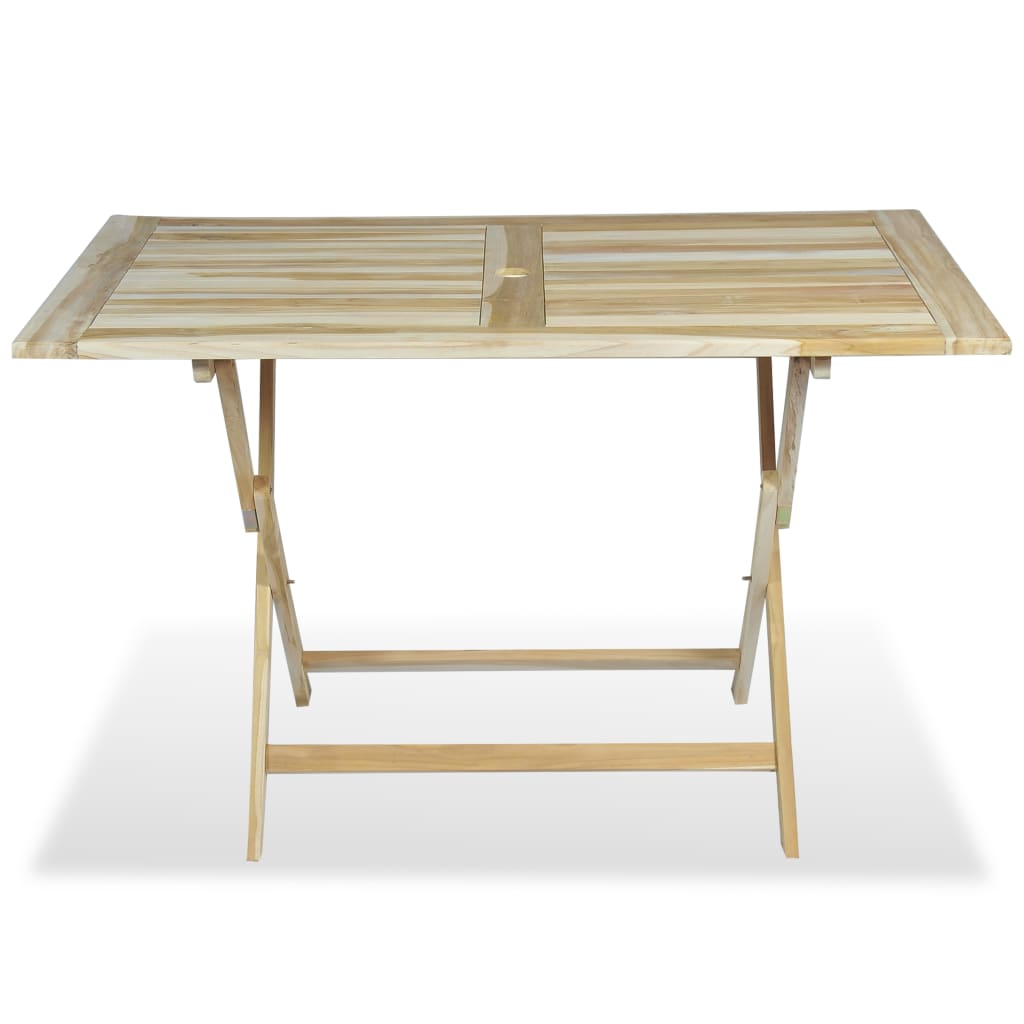 5 Piece Outdoor Dining Set Solid Teak Wood